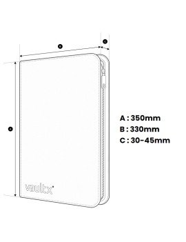Binder zip 12 emplacements VAULTX